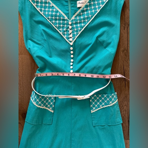 Bettie Page Retro Inspired Pin Up Dress Size Large - Picture 3 of 11